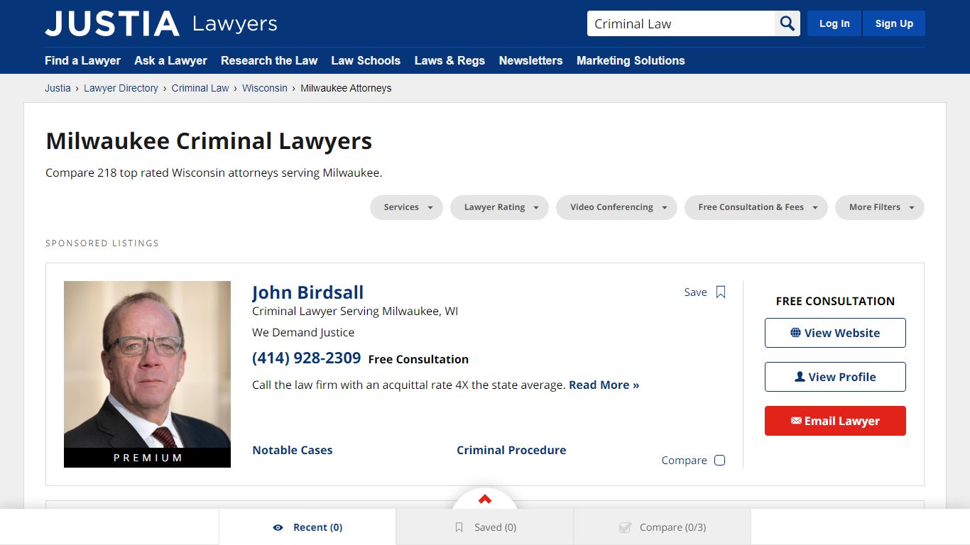 Milwaukee Criminal Lawyers | Compare Top Rated Wisconsin Attorneys - Justia